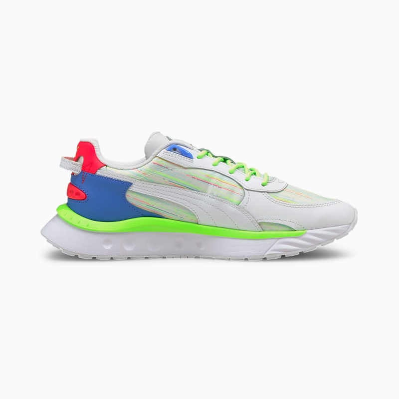 Tenis Puma Wild Rider Spectra Blancos | 30678DZHW