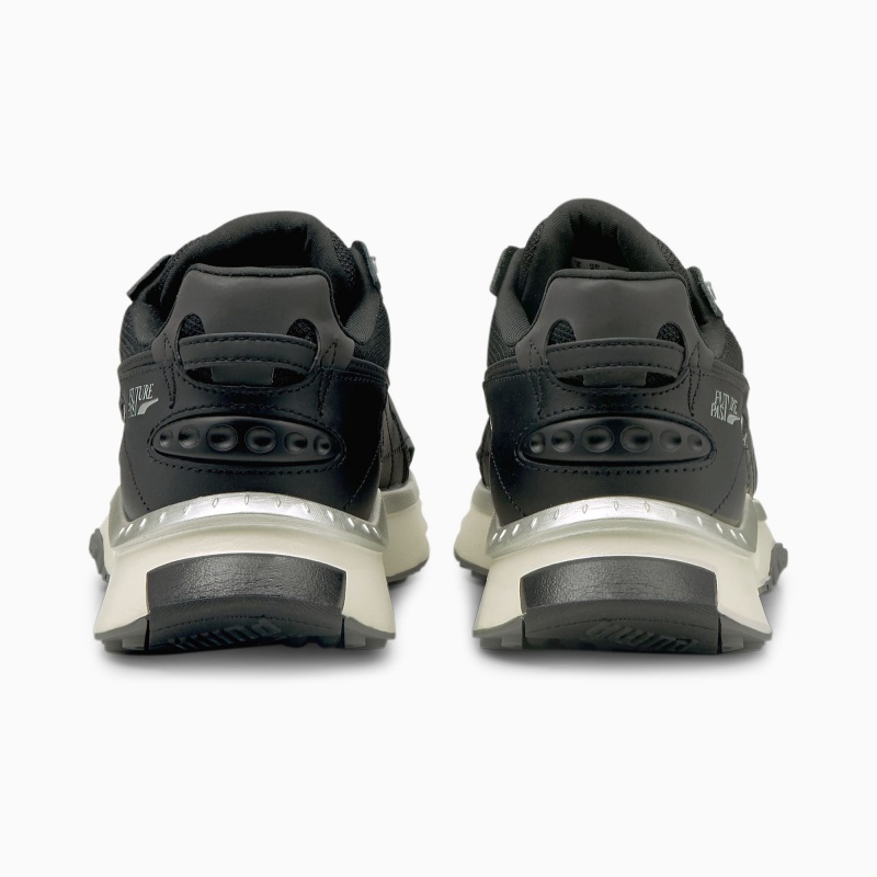 Tenis Puma Wild Rider Techno Negros Plateados | 58019OHCP