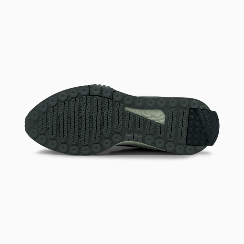 Tenis Puma Wild Rider Techno Negros Plateados | 58019OHCP