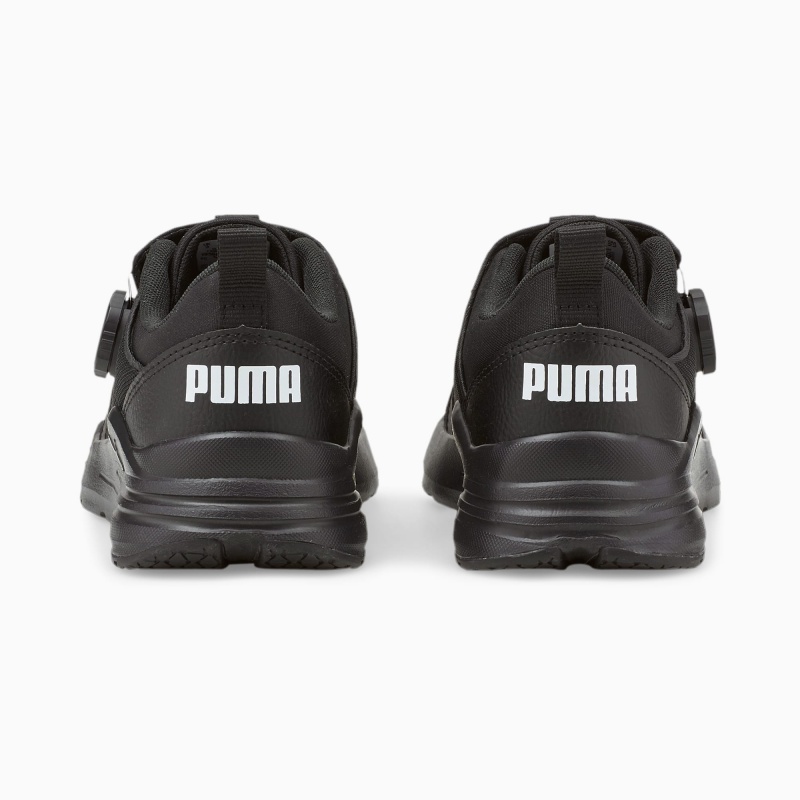 Tenis Puma Wired Run Disc JR Negros Blancos | 60473QXIT