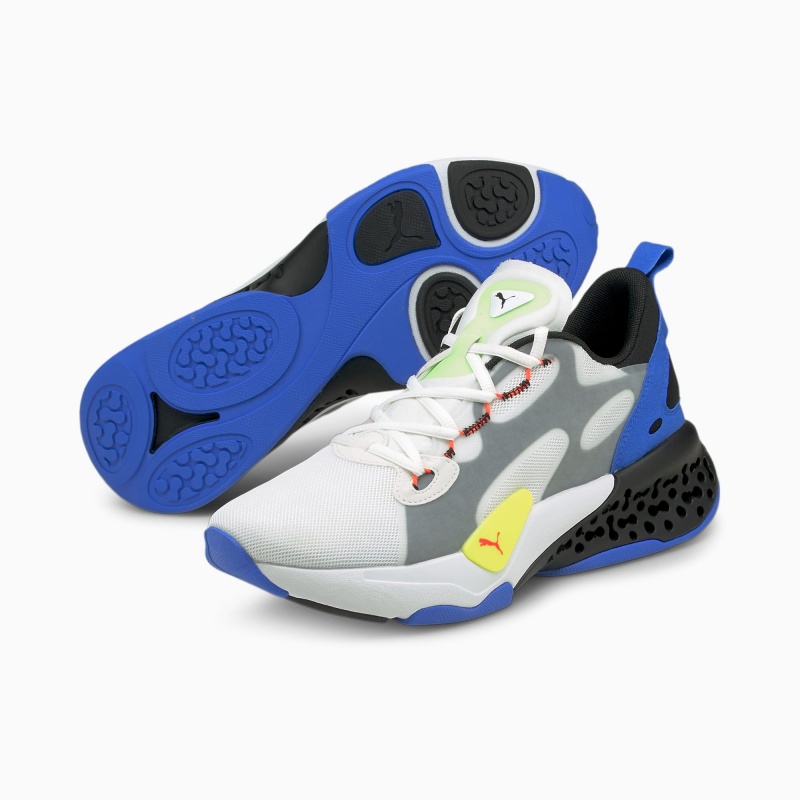 Tenis Puma XETIC Halflife Blancos Negros Azules | 02967XWAF