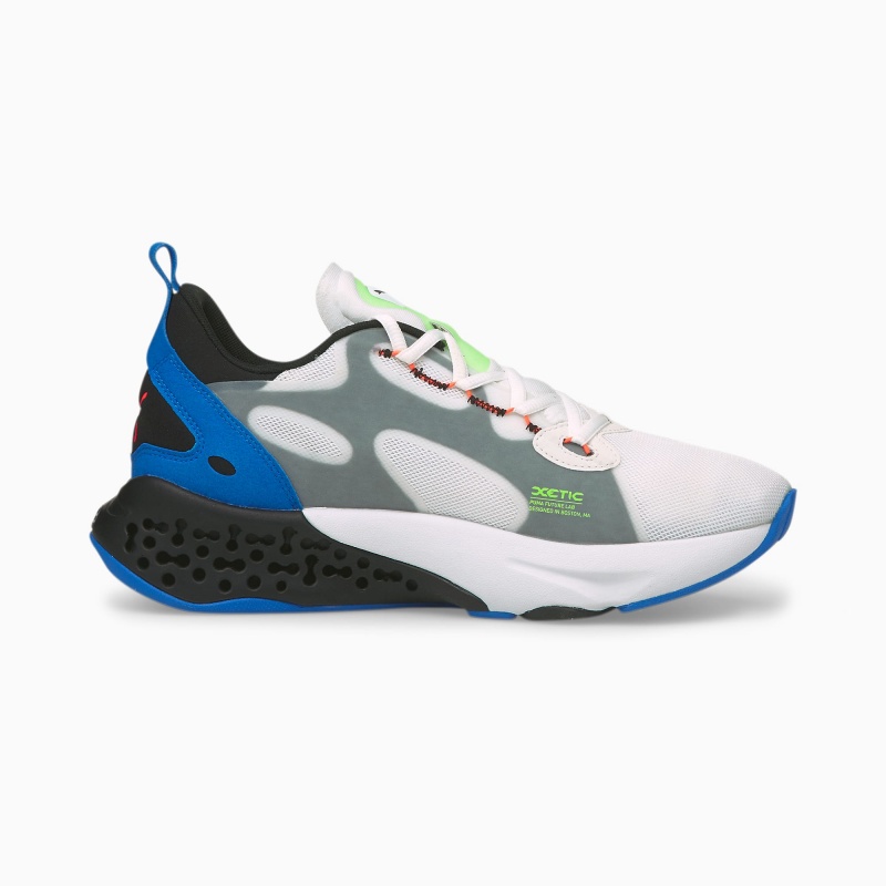 Tenis Puma XETIC Halflife Blancos Negros Azules | 02967XWAF