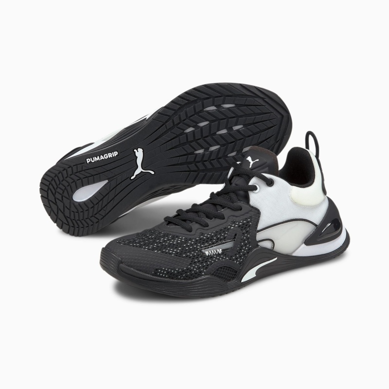 Tenis Training Puma FUSE Negros Blancos | 51248UQSW