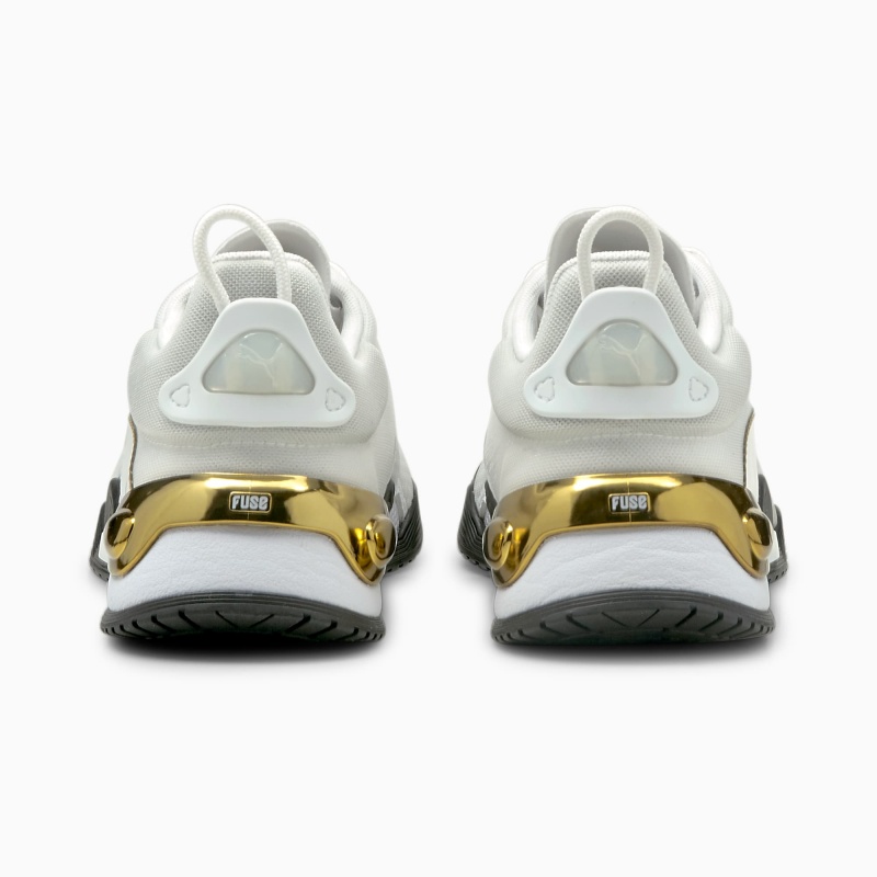 Tenis Training Puma Fuse Moto Blancos Negros | 80936CPYK
