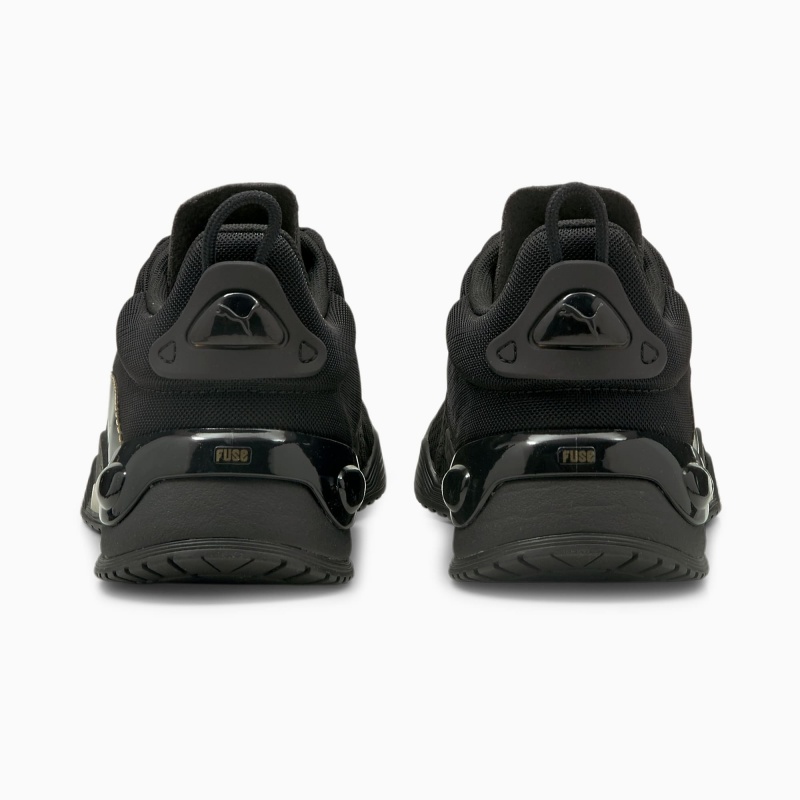 Tenis Training Puma Fuse Moto Negros Dorados | 08276LSCO
