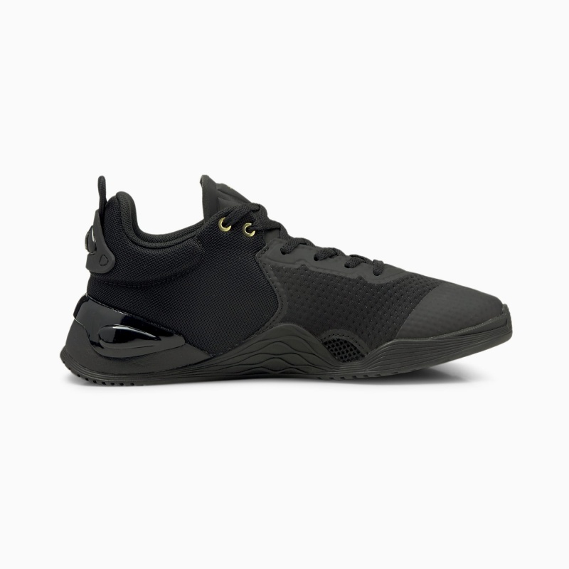 Tenis Training Puma Fuse Moto Negros Dorados | 08276LSCO