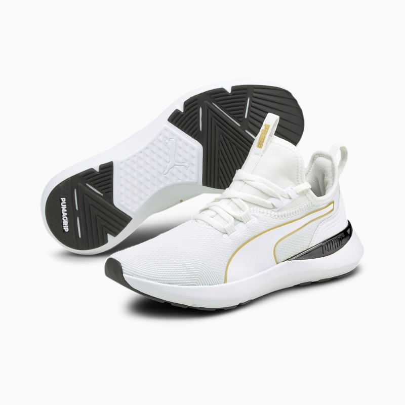Tenis Training Puma Pure XT Moto Blancos Dorados | 34167TXKZ