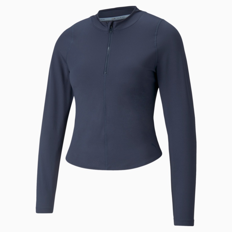 Top Puma Eversculpt Zip Long Sleeve Entrenamiento Spellbound | 60782NTQG