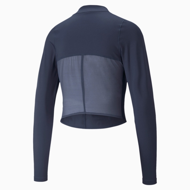 Top Puma Eversculpt Zip Long Sleeve Entrenamiento Spellbound | 60782NTQG