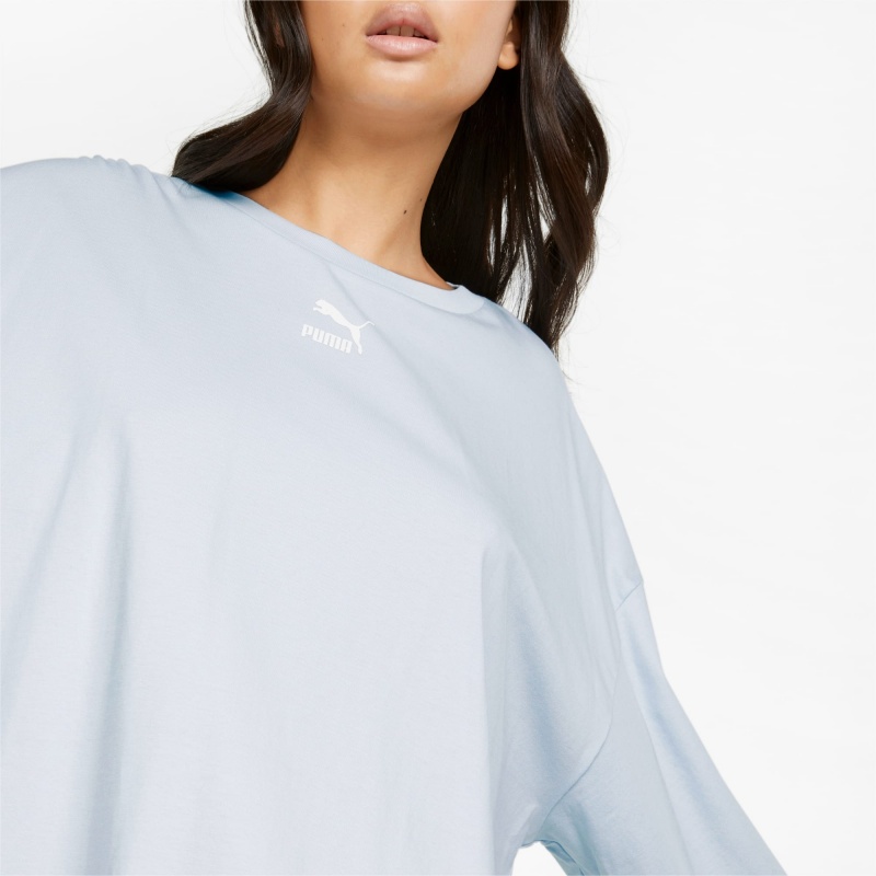 Vestido Puma Classics Long Sleeve Tee Arctic Ice | 41209XLRO