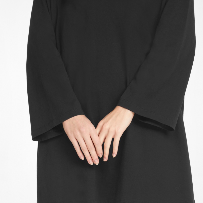 Vestido Puma Classics Long Sleeve Tee Negros | 05297QOWX