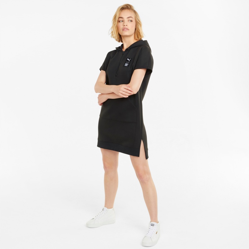 Vestido Puma PUMA x FIRST MILE Double Knit Negros | 89623DTVF
