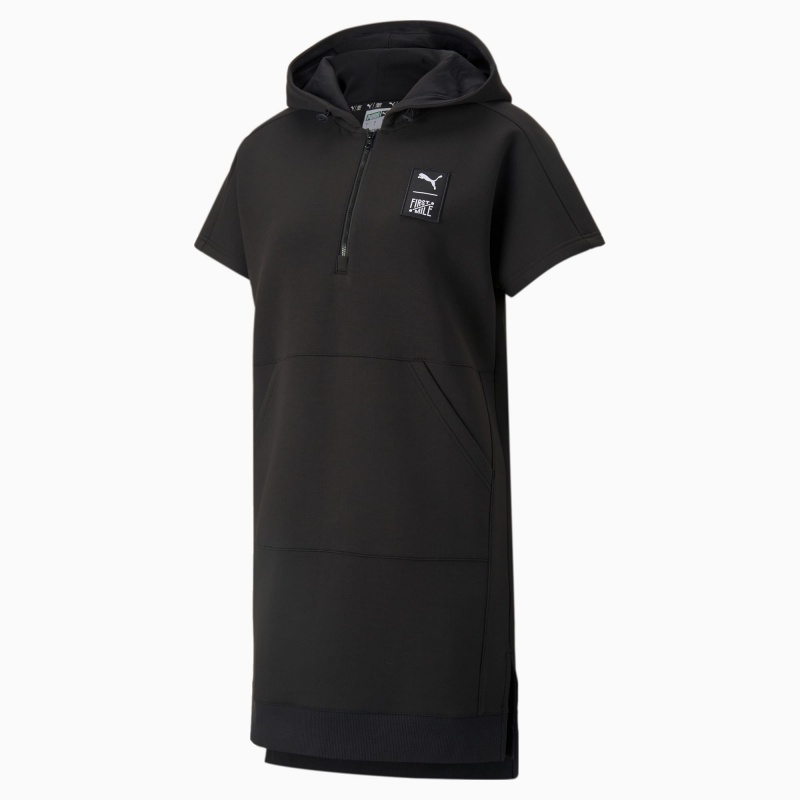Vestido Puma PUMA x FIRST MILE Double Knit Negros | 89623DTVF