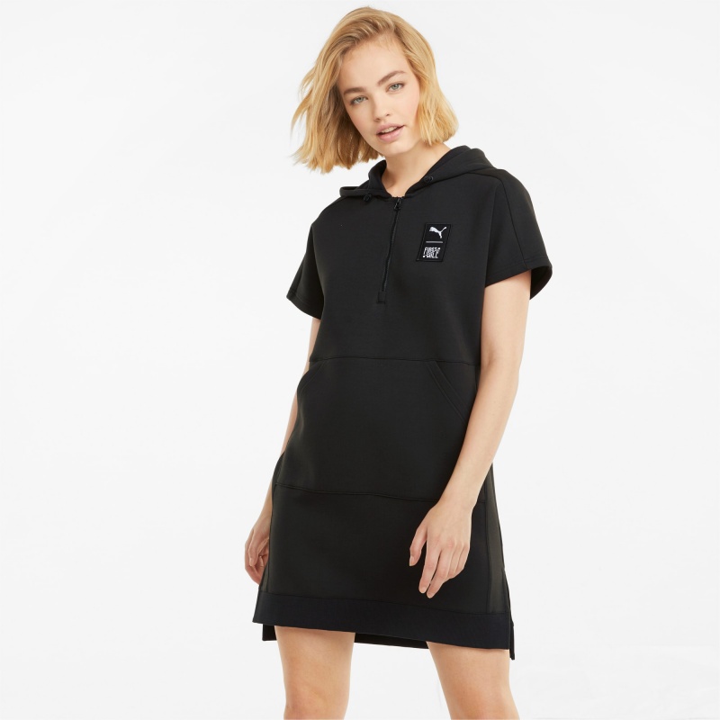 Vestido Puma PUMA x FIRST MILE Double Knit Negros | 89623DTVF