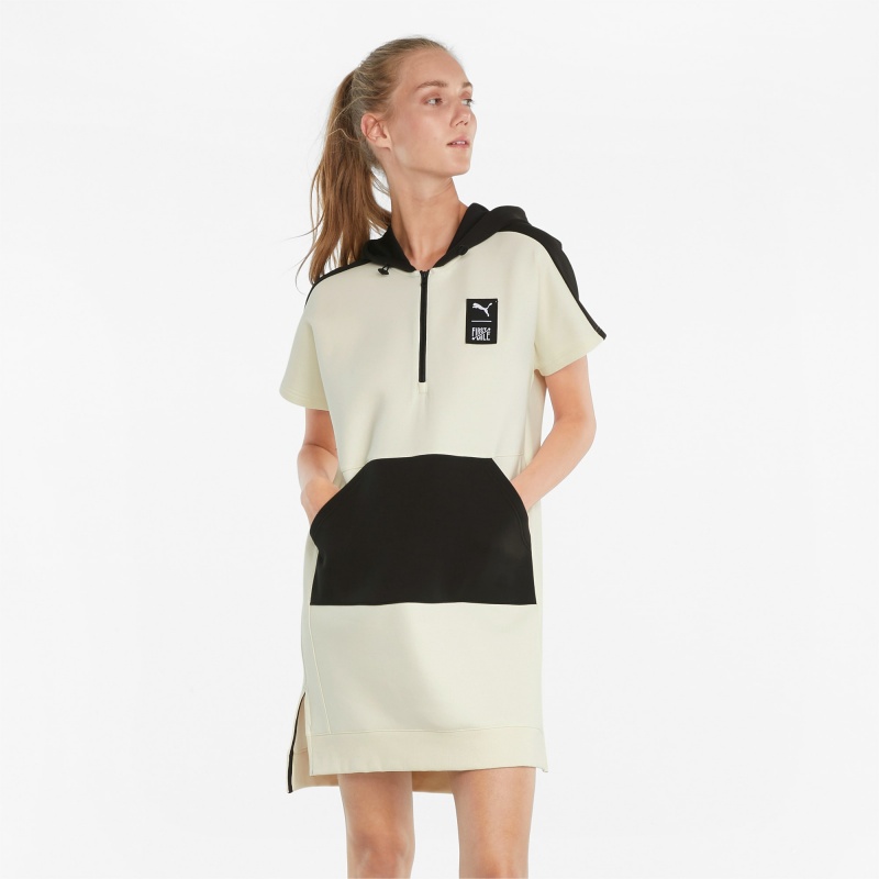 Vestido Puma PUMA x FIRST MILE Double Knit Ivory Glow | 35172FGET