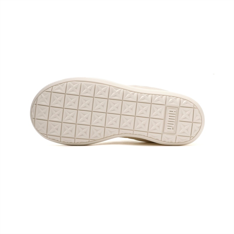 Zapatos Puma Suede Mayu Slip-On Cuero Blancos | 36054GSIP