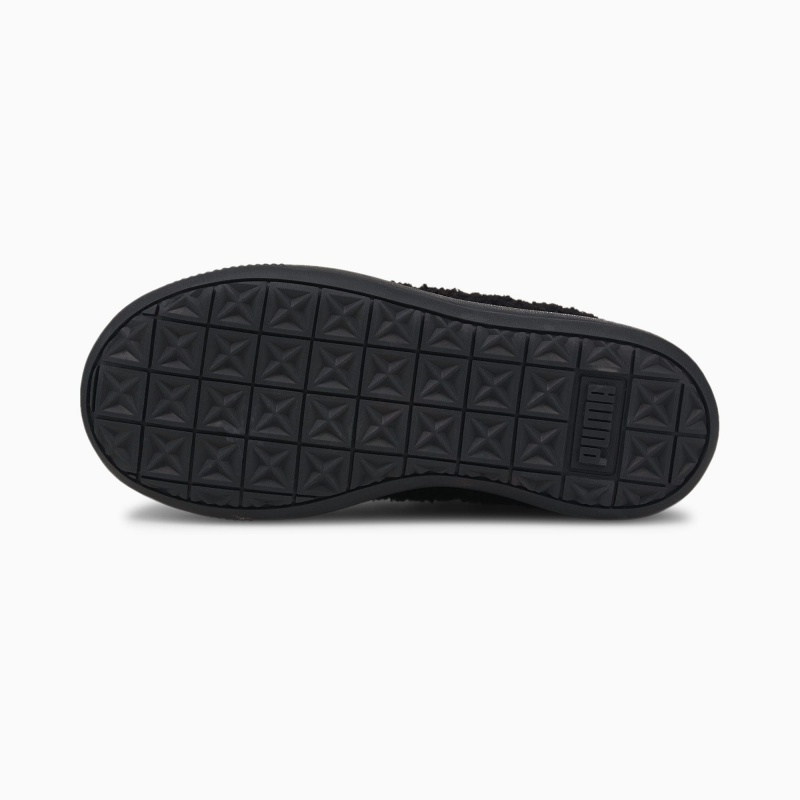 Zapatos Puma Suede Mayu Slip-On Teddy Negros | 02176BKUS
